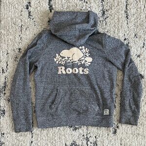 Kids Roots Gray Hoodie